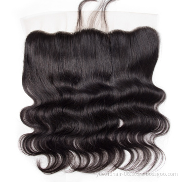 Wholesale Price Human Hair Mink Body Wave Top Closure Human Hair Silk Base Closure 13x6